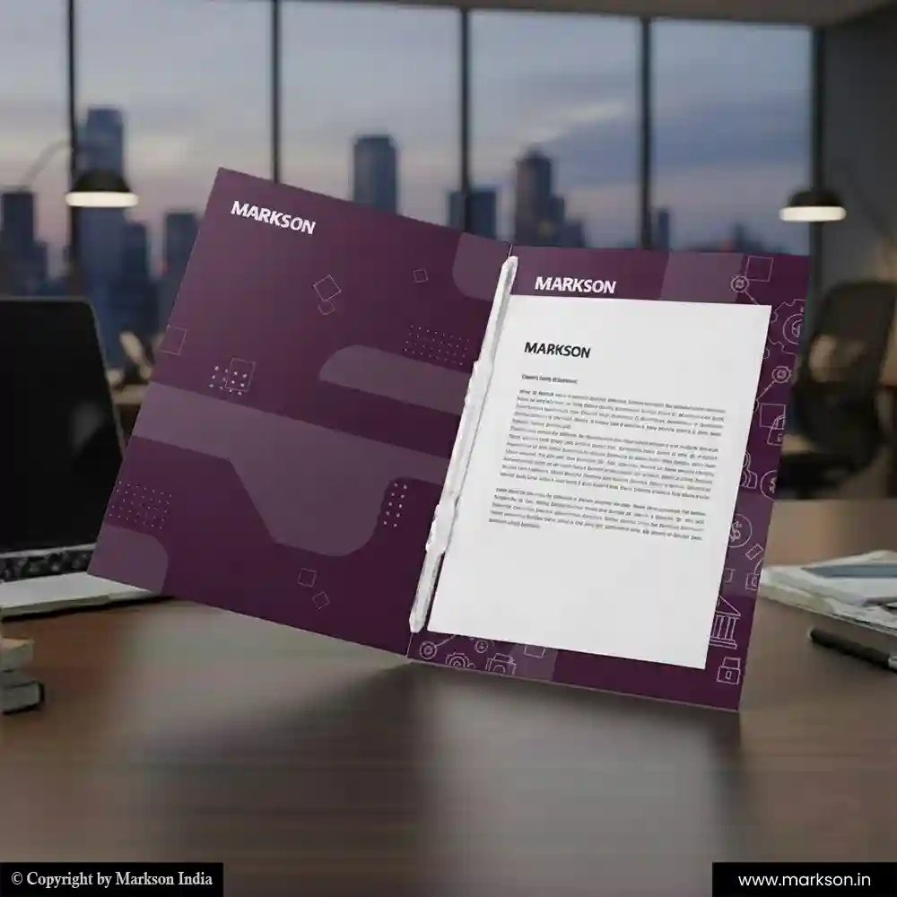 Buy Corporate File Folders with Clip Best Price Markson India
