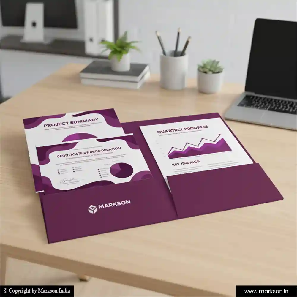 Free Certificate File Folders with Double Pocket Latest Designs Markson India