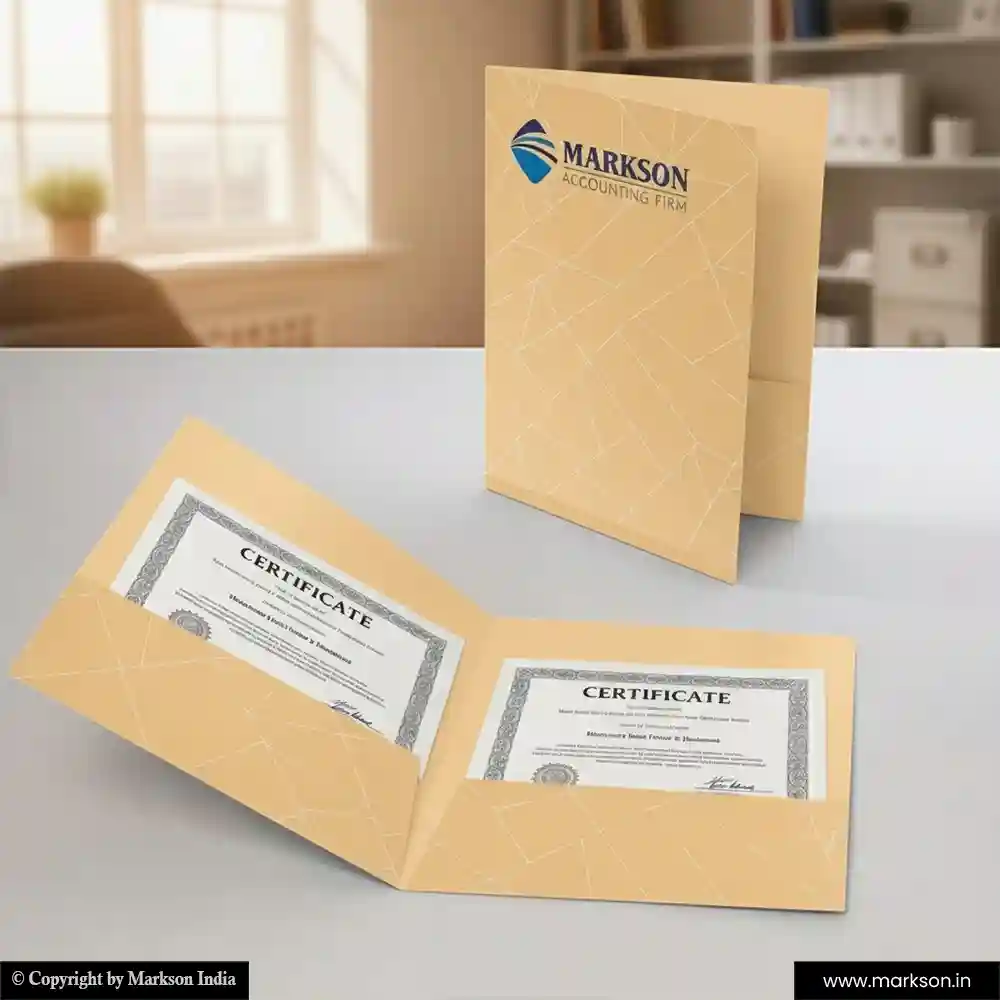 Free Client File Folders with Double Pocket Latest Designs Markson India