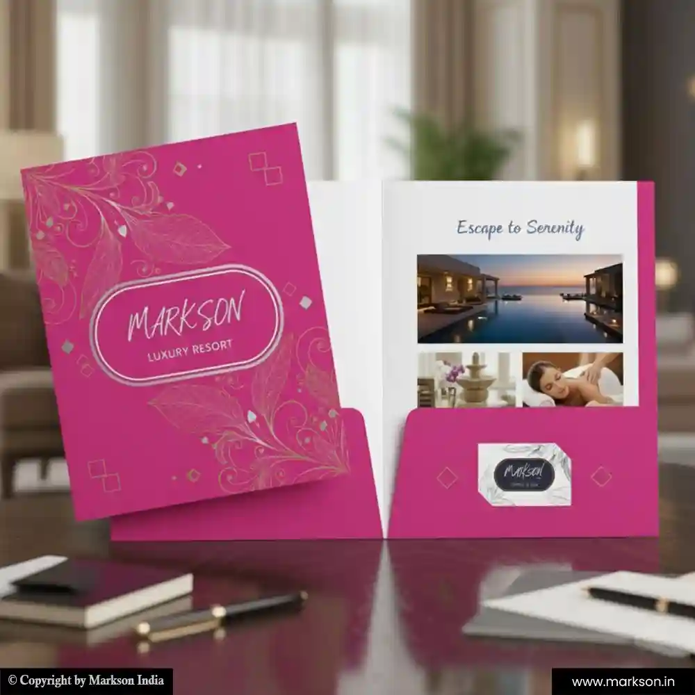 Free Paper File Folders with Double Pocket Latest Designs Markson India