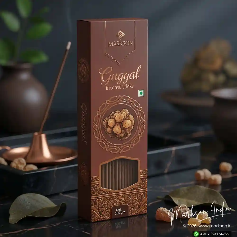 New 200g Standard Window Incense Stick Boxes Matte UV Embossed Manufacturers Near Me Markson India
