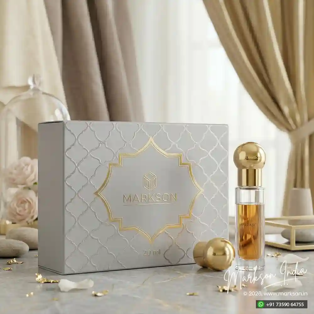 New 20ML Cardboard Combo Attar Boxes Matte Foiling Manufacturers Near Me Markson India