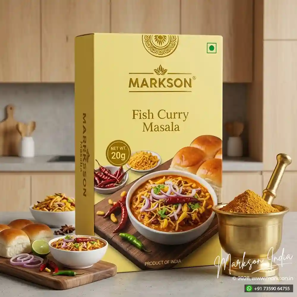 New 20g Premium Spices Boxes Matte UV Embossed Manufacturers Near Me Markson India