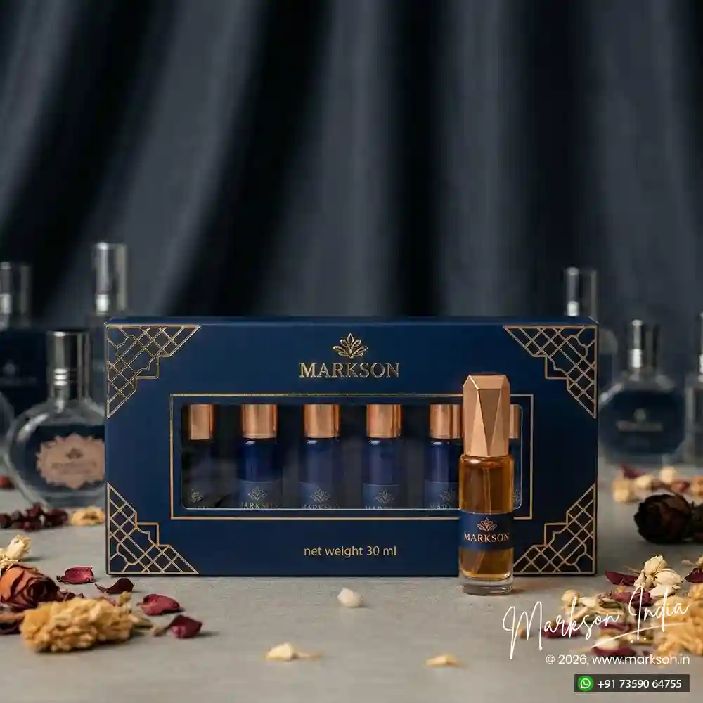 New 30ML Window Cardboard Combo Attar Boxes Matte Foiling Manufacturers Near Me Markson India