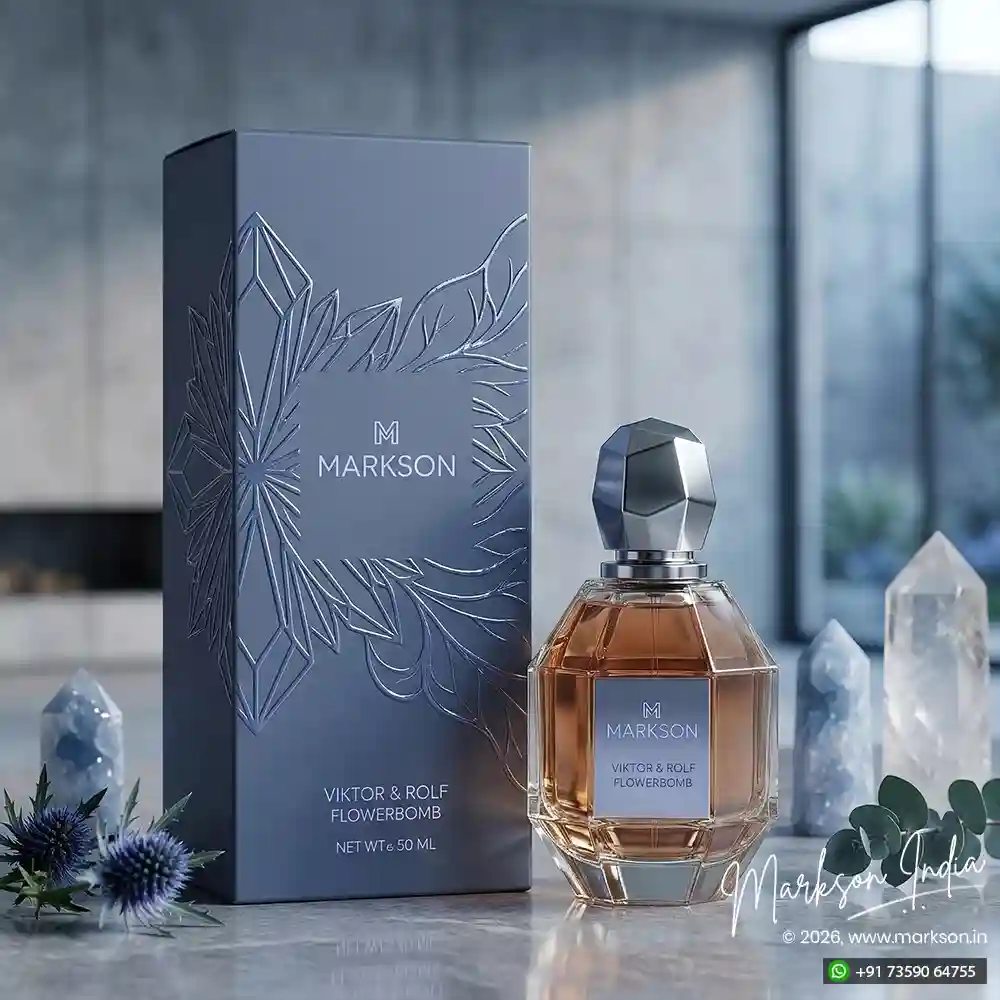 New 50ML Luxury Perfume Boxes Matte UV Embossed Manufacturers Near Me Markson India
