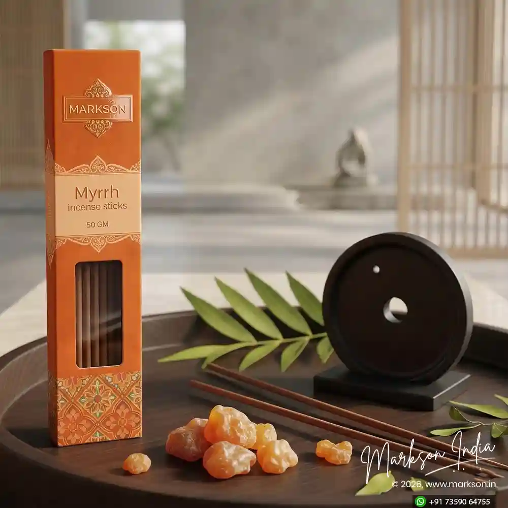New 50g Premium Window Incense Stick Boxes Matte UV Embossed Manufacturers Near Me Markson India