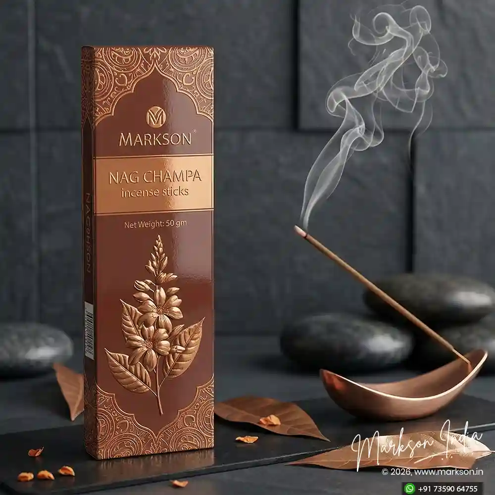 New 50g Standard Incense Stick Boxes Matte UV Embossed Manufacturers Near Me Markson India