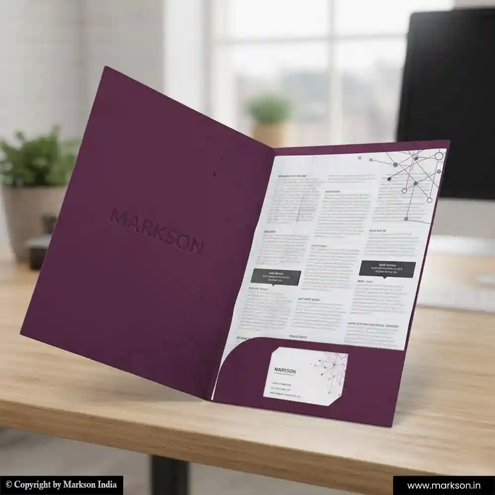 New Client File Folders with Single Pocket Templeat Free Designs Markson India