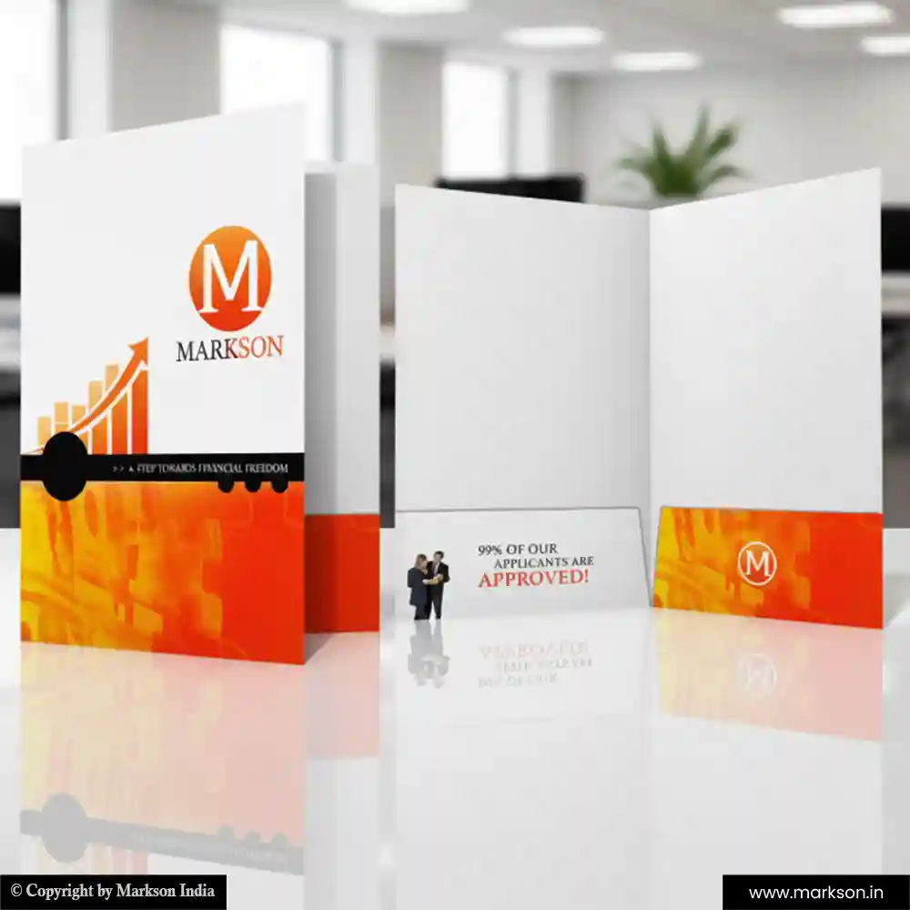 New Custom File Folders with Double Pocket Templeat Free Designs Markson India