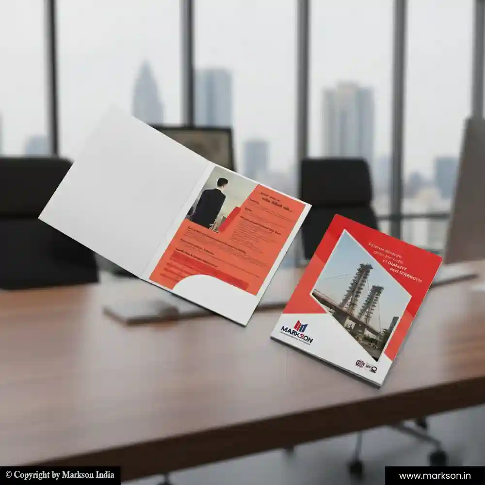 New Custom File Folders with Single Pocket Templeat Free Designs Markson India