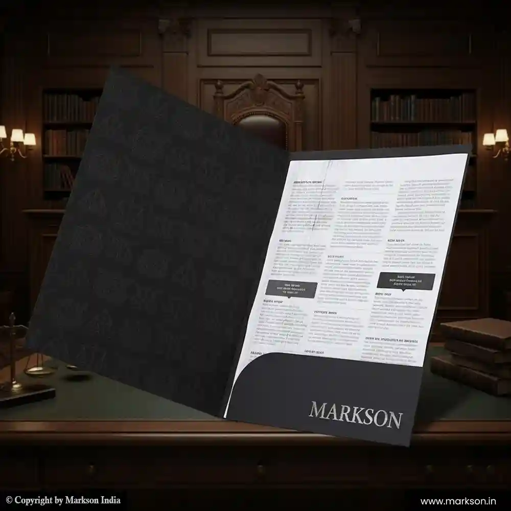 New Document File Folders with Single Pocket Templeat Free Designs Markson India