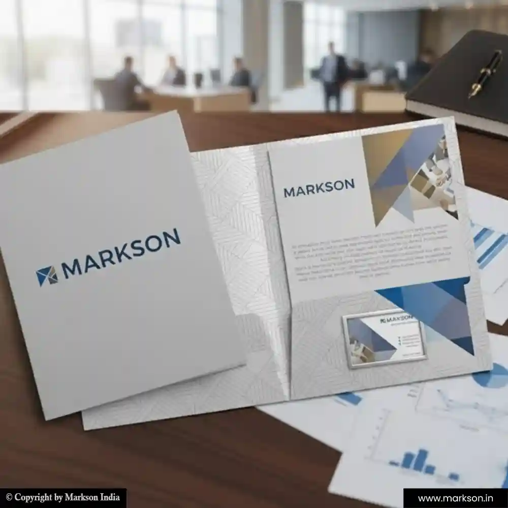 New Paper File Folders with Double Pocket Templeat Free Designs Markson India