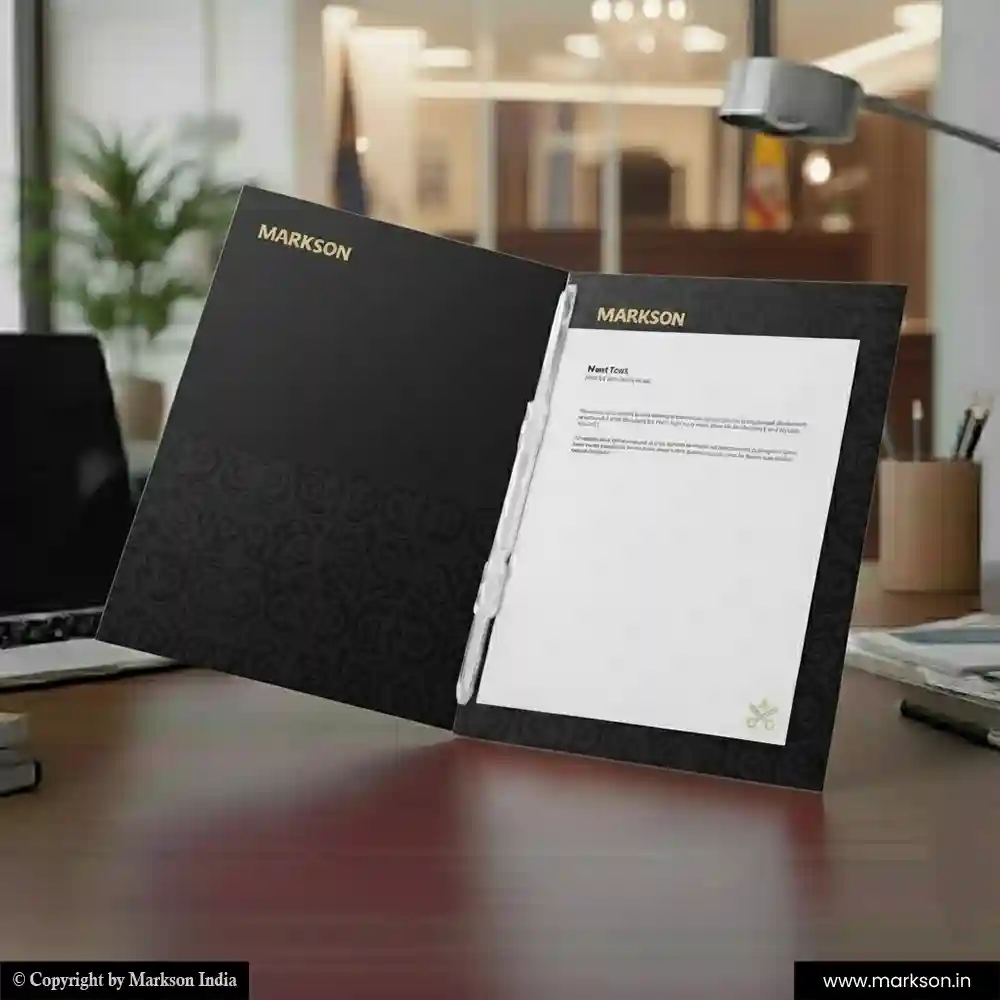 New Premium File Folders with Clip Templeat Free Designs Markson India