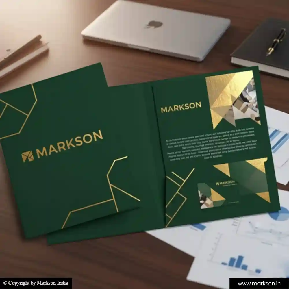 New Premium File Folders with Double Pocket Templeat Free Designs Markson India