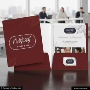New Presentation File Folder with Double Pocket Templeat Free Designs Markson India