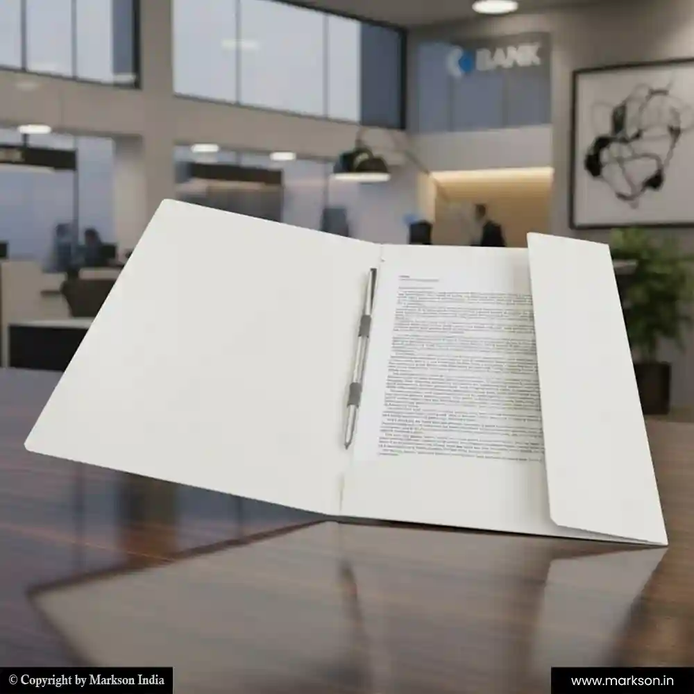 Plain Document File Folders with Clip Wholesalers Near Me Markson India