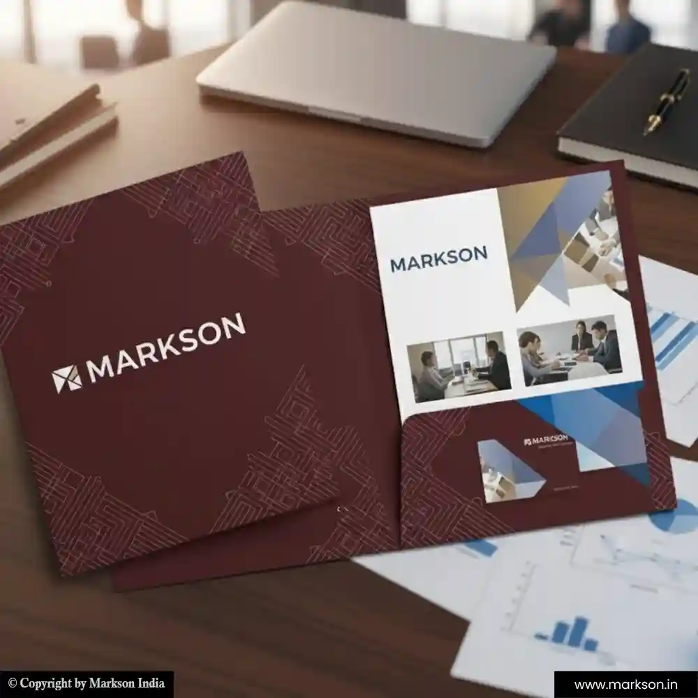 Top Client File Folders with Double Pocket Online Printing Services Markson India