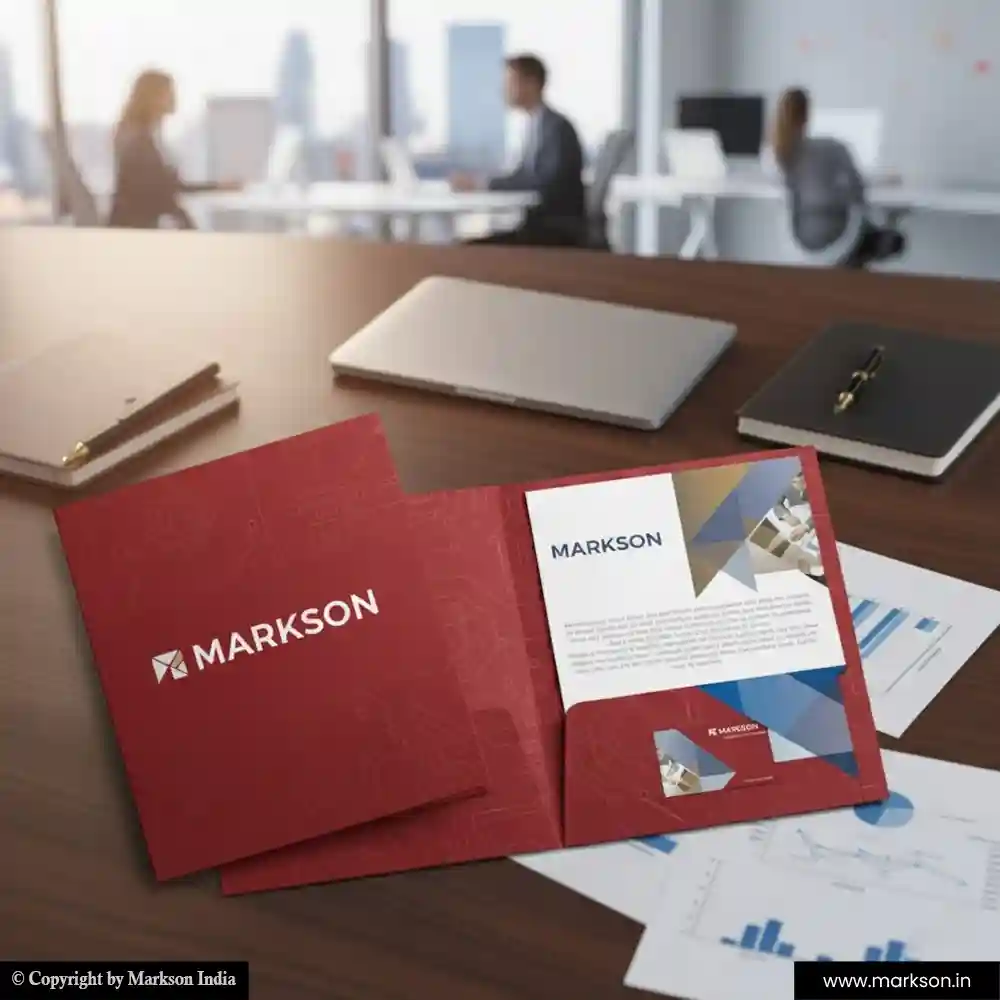 Top Corporate File Folders with Double Pocket Online Printing Services Markson India