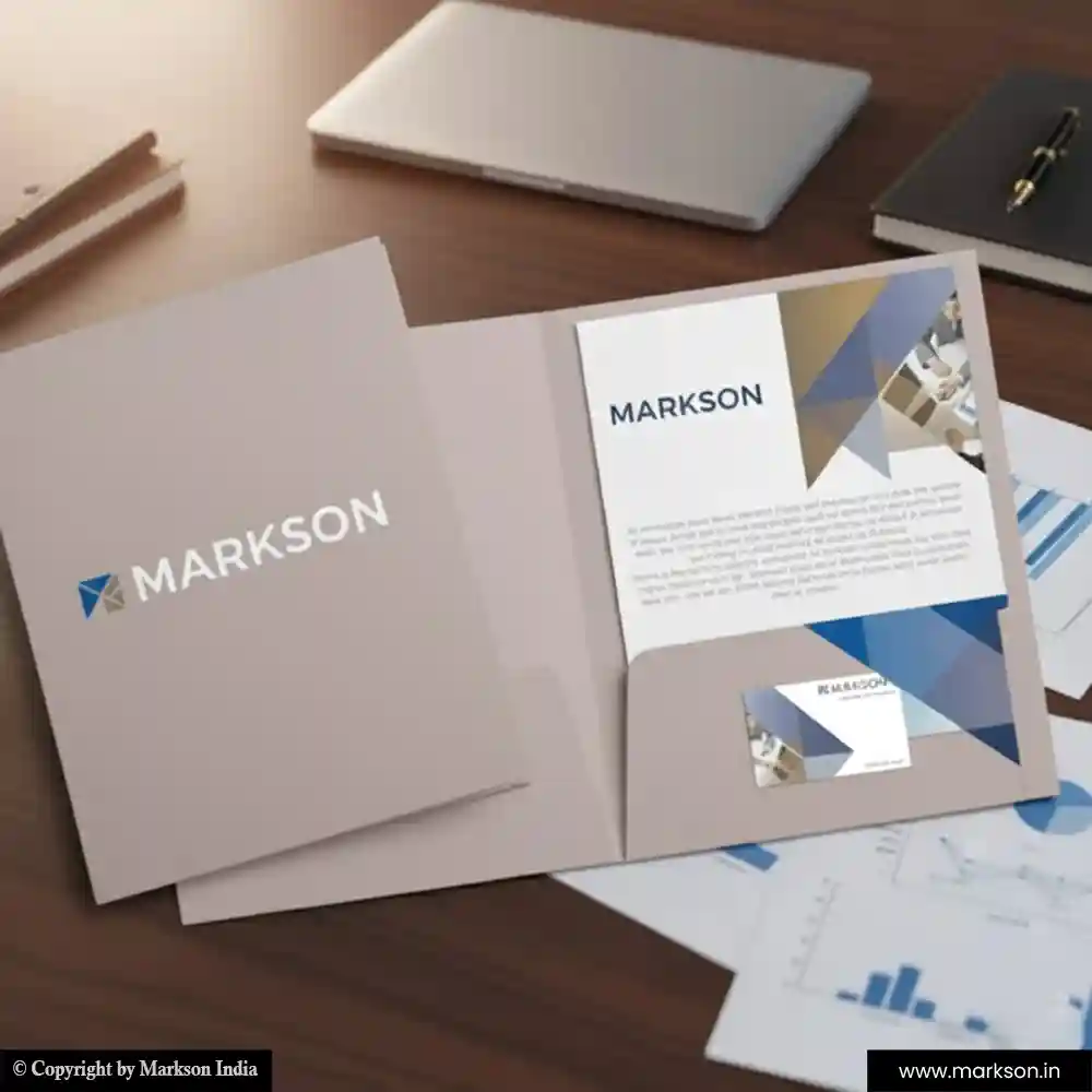 Top Laminated File Folders with Double Pocket Online Printing Services Markson India