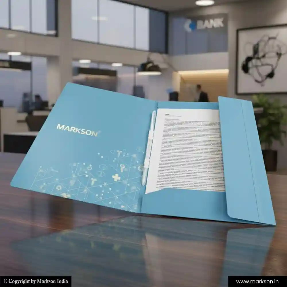 Top Paper File Folders with Clip Online Printing Services Markson India