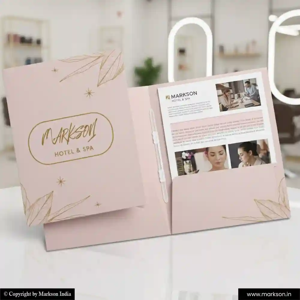 Top Personlized File Folders with Clip Online Printing Services Markson India