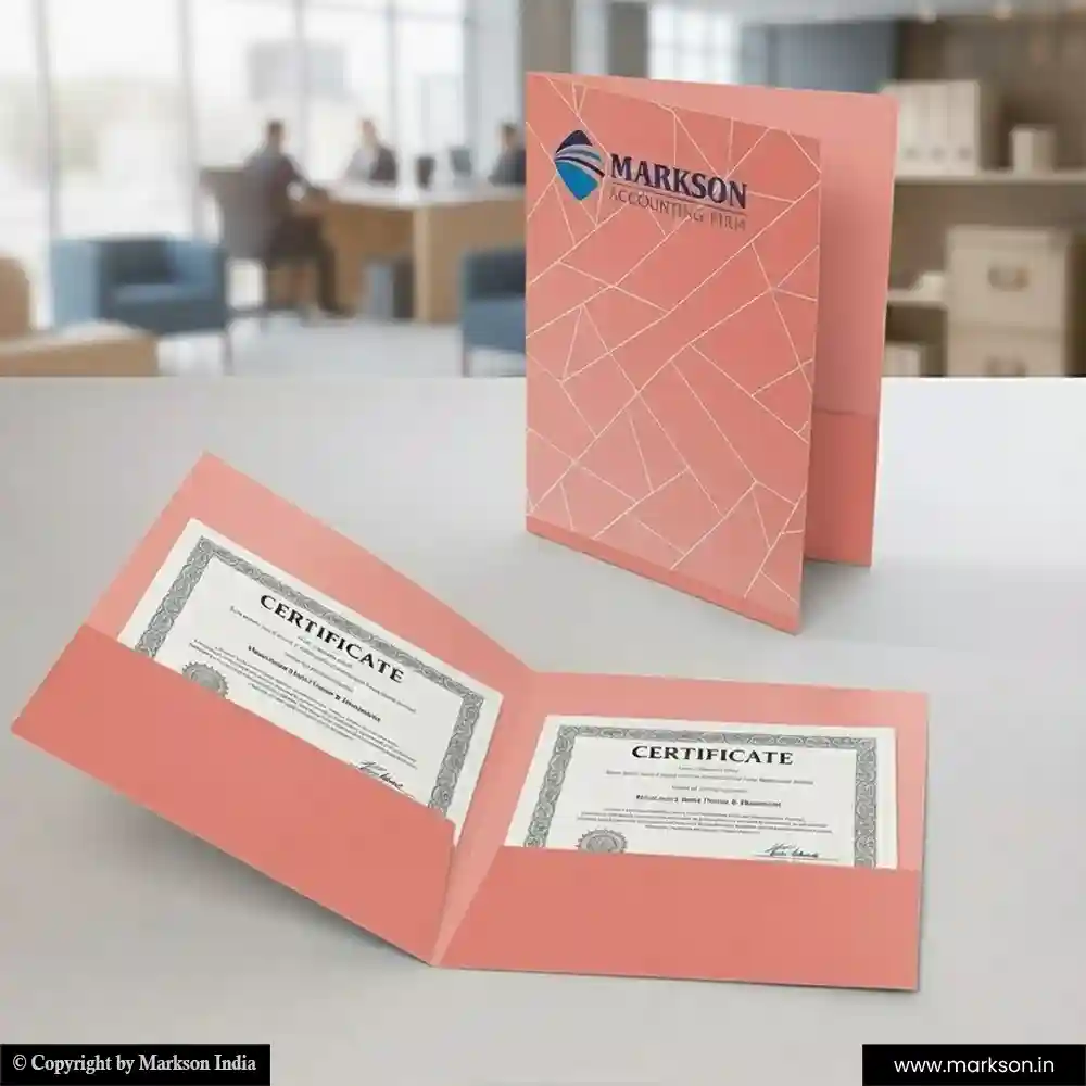 Top Standard File Folders with Double Pocket Online Printing Services Markson India