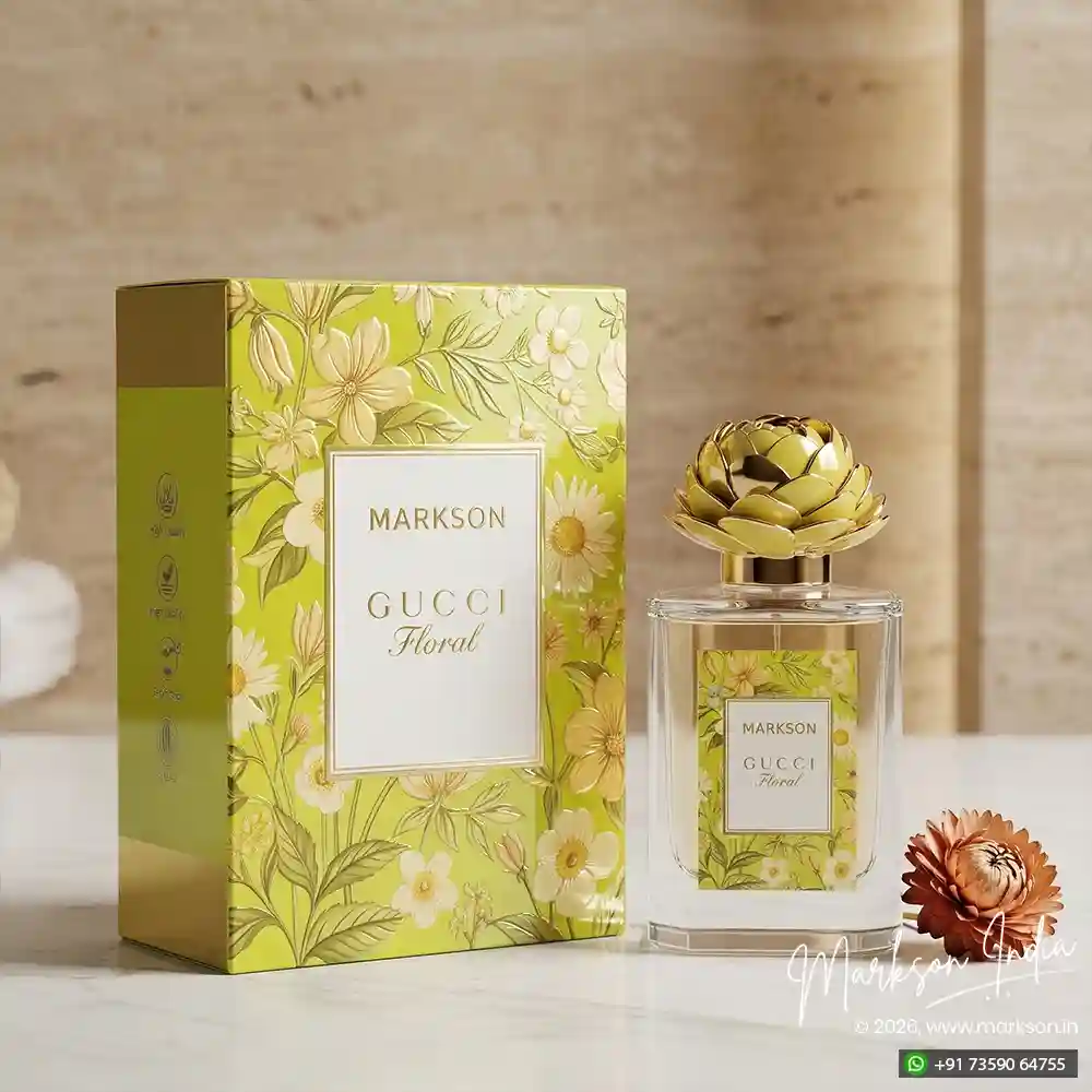 Unique 100ML Fancy Perfume Boxes Gloss UV Emboss Latest Price Markson India