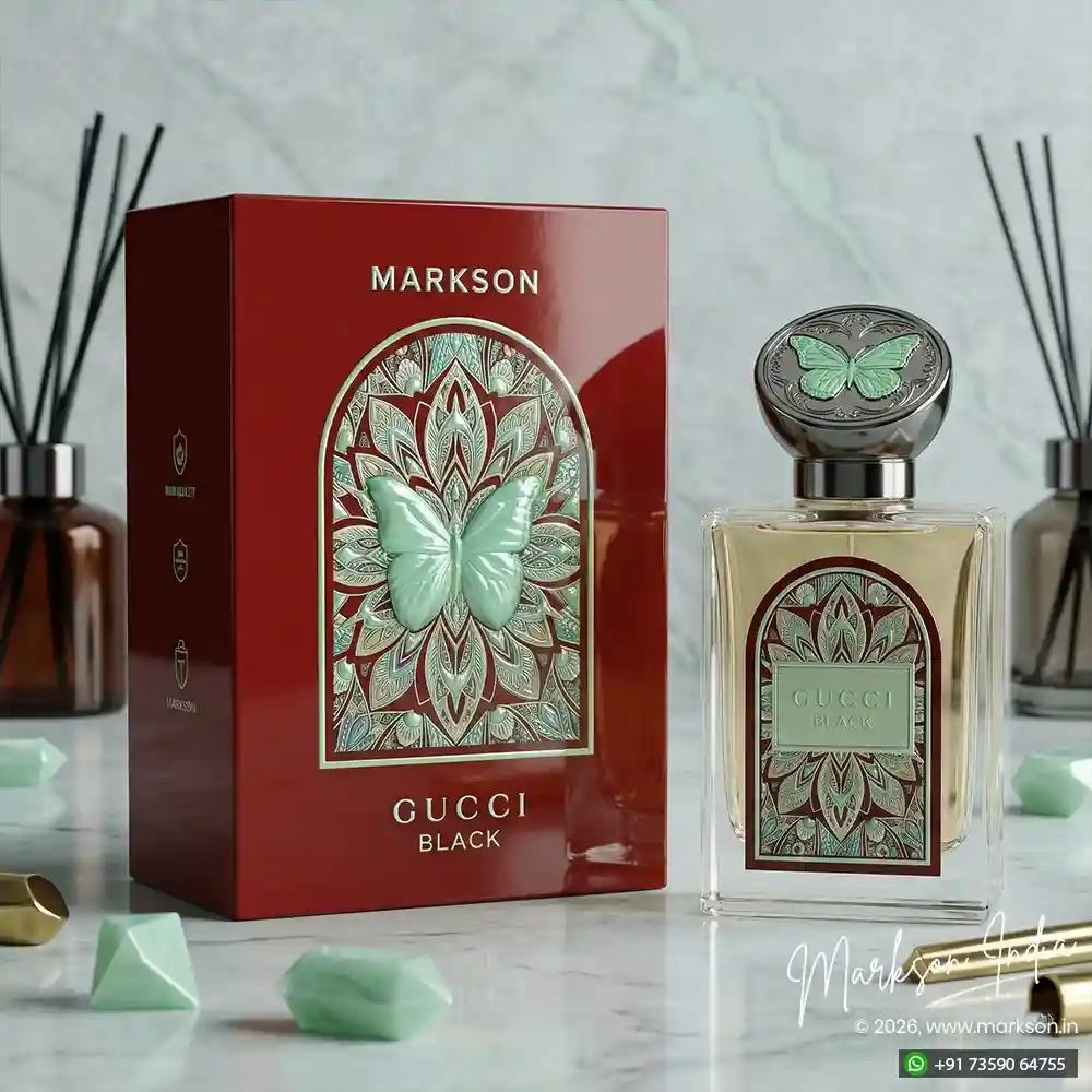 Unique 100ML Luxury Perfume Boxes Gloss UV Emboss Latest Price Markson India