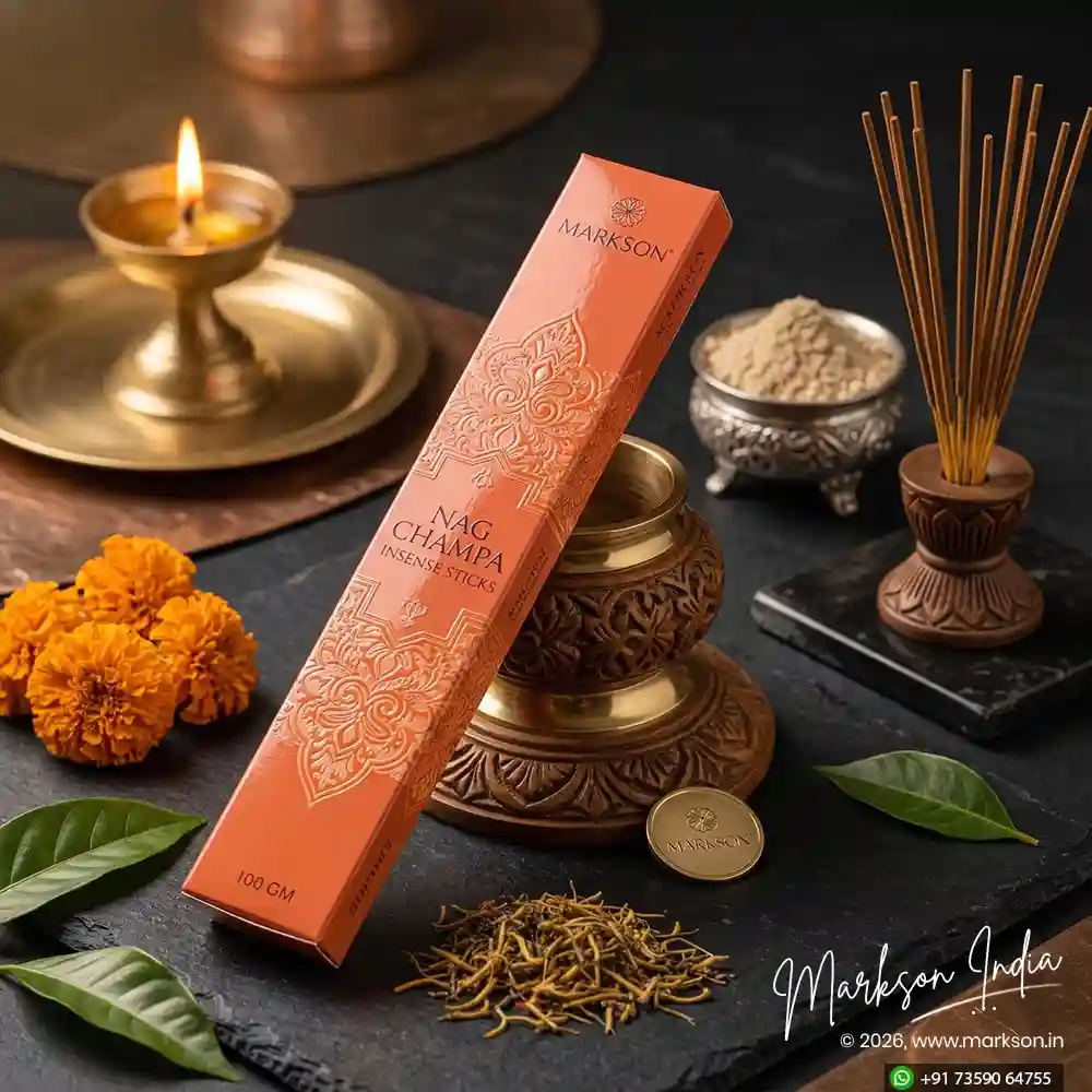 Unique 100g Premium Incense Stick Boxes Gloss UV Emboss Latest Price Markson India