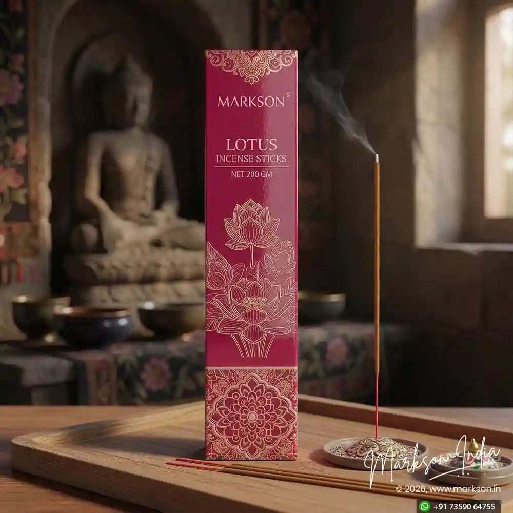 Unique 200g Premium Incense Stick Boxes Gloss UV Emboss Latest Price Markson India