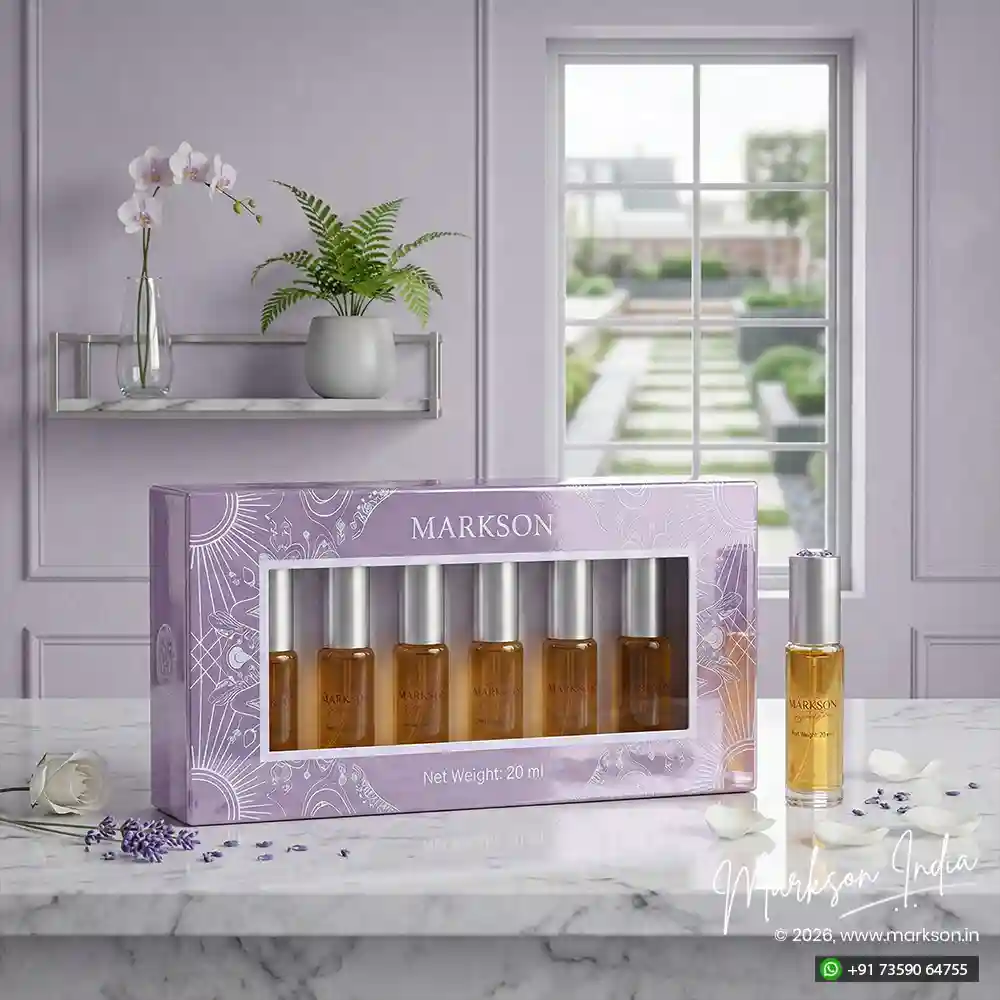 Unique 20ML Window Cardboard Combo Attar Boxes Gloss Latest Price Markson India