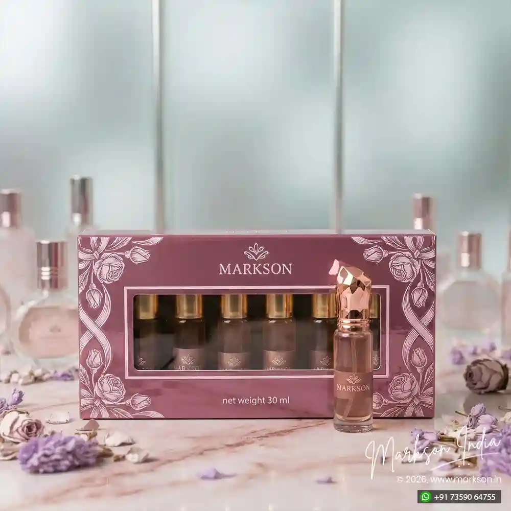 Unique 30ML Window Cardboard Combo Attar Boxes Drip UV Latest Price Markson India