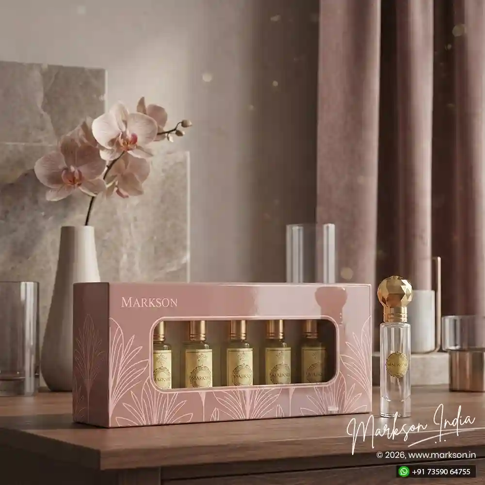 Unique 30ML Window Cardboard Combo Attar Boxes Gloss Latest Price Markson India