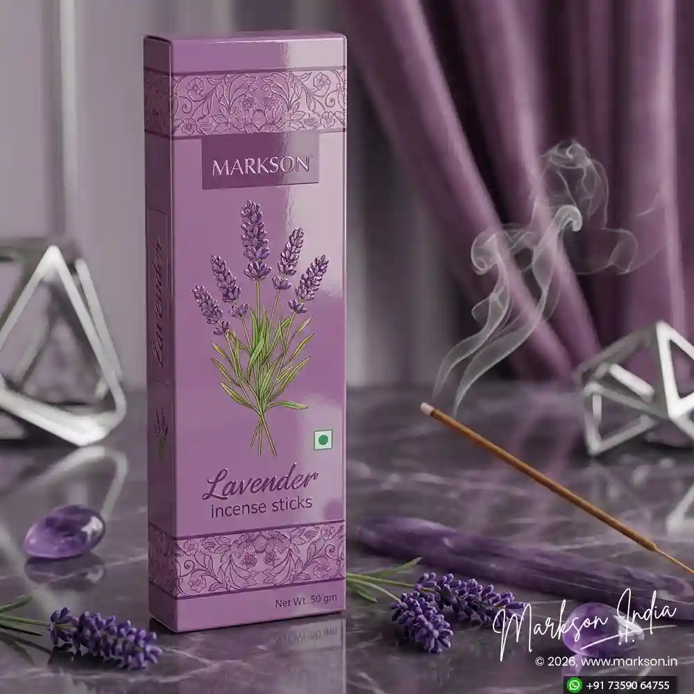 Unique 50g Standard Incense Stick Boxes Gloss UV Emboss Latest Price Markson India