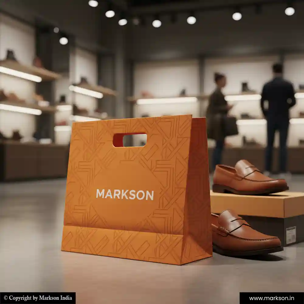 Best A3 Paper Bags with Die Cut Handle Printing Services Markson India