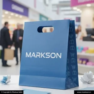 Best A4 Paper Bags with Die Cut Handle Printing Services Markson India