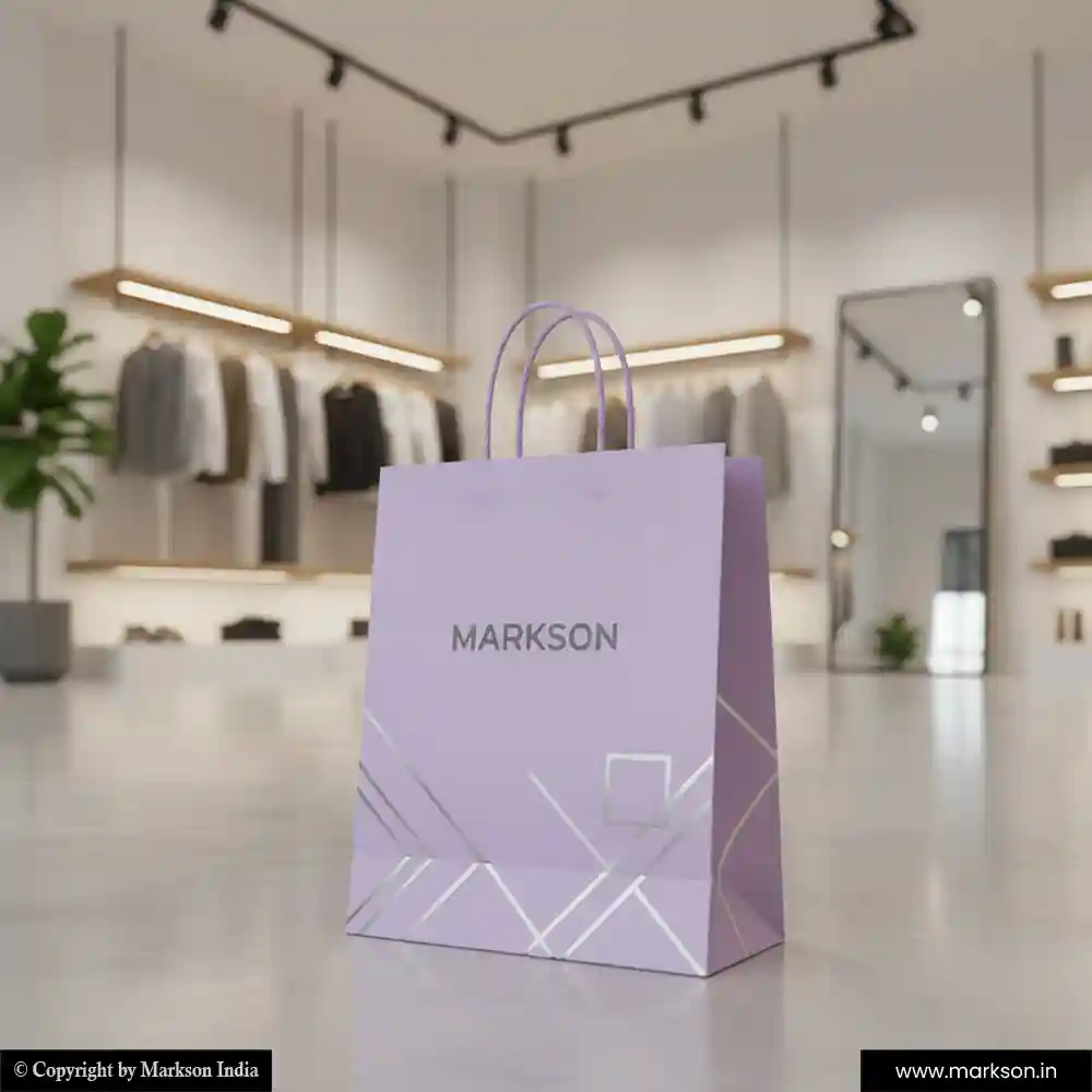 Best A5 Paper Bags with Twisted PP Handle Printing Services Markson India