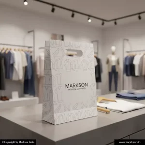 Best Custom Paper Bags with Die Cut Handle Printing Services Markson India