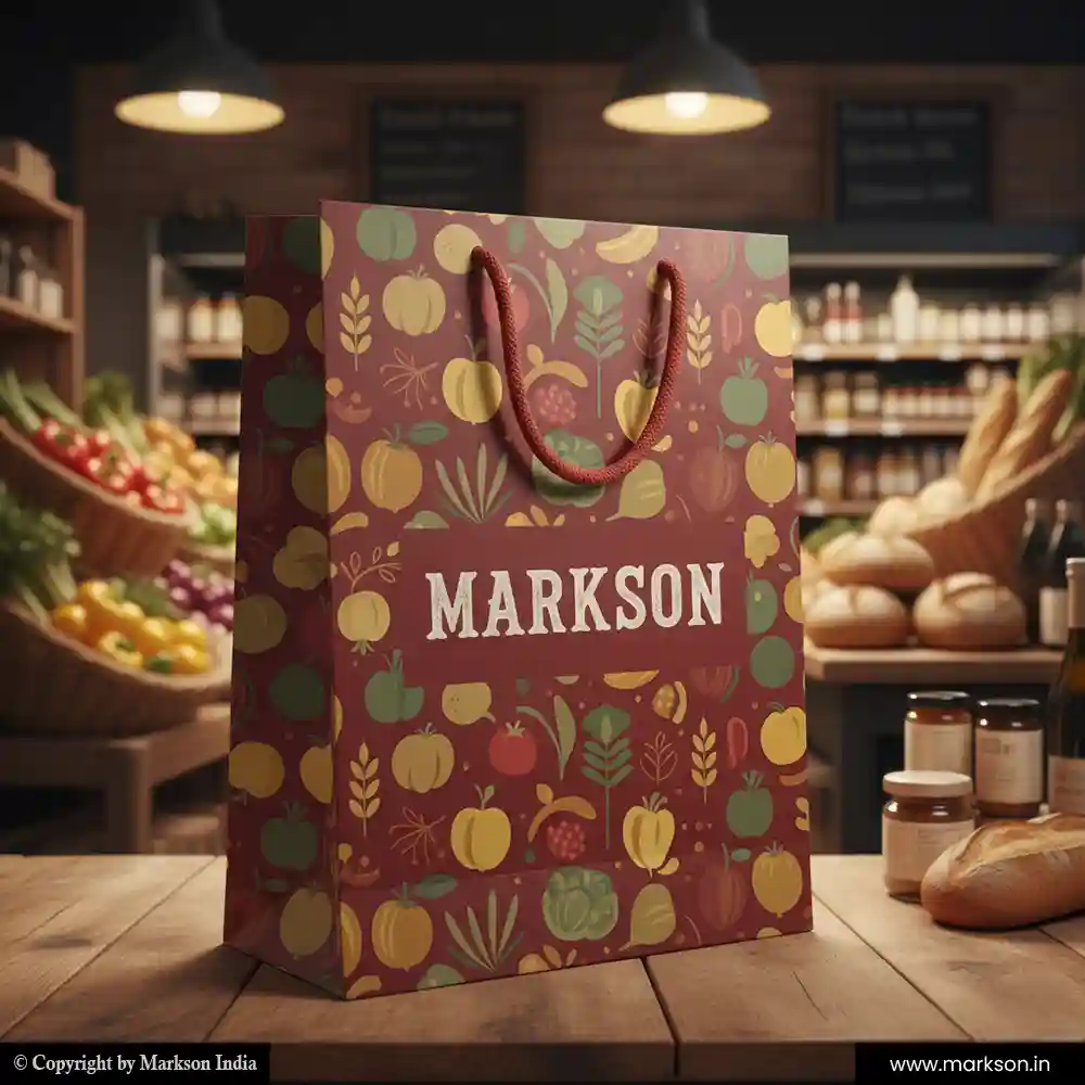 Best Custom Paper Bags with Rope Handle Printing Services Markson India