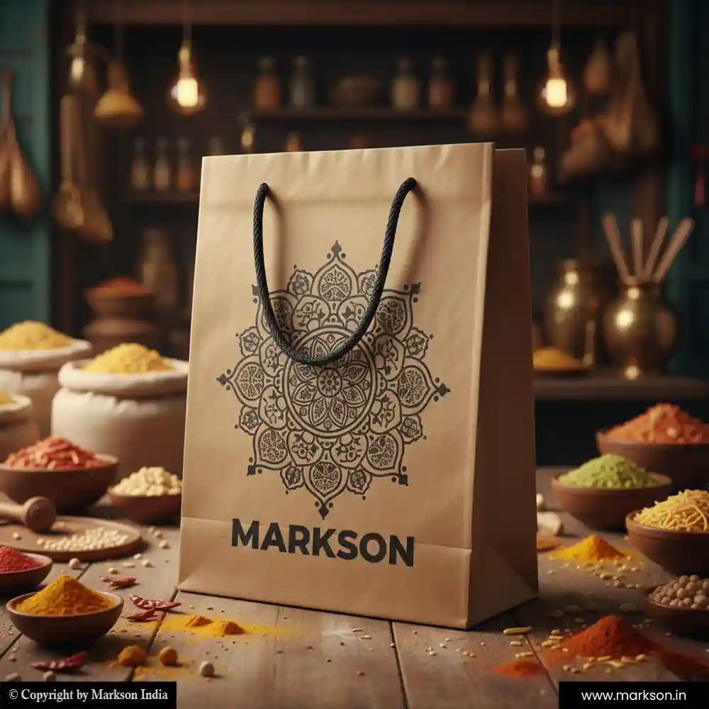 Best Eco Cotton Rope Paper Bags Printing Services Markson India