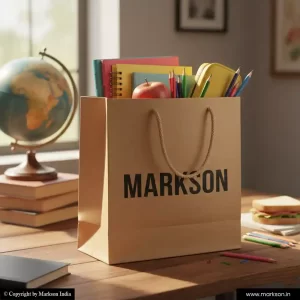 Best Kraft Paper Bags with Rope Handle Printing Services Markson India