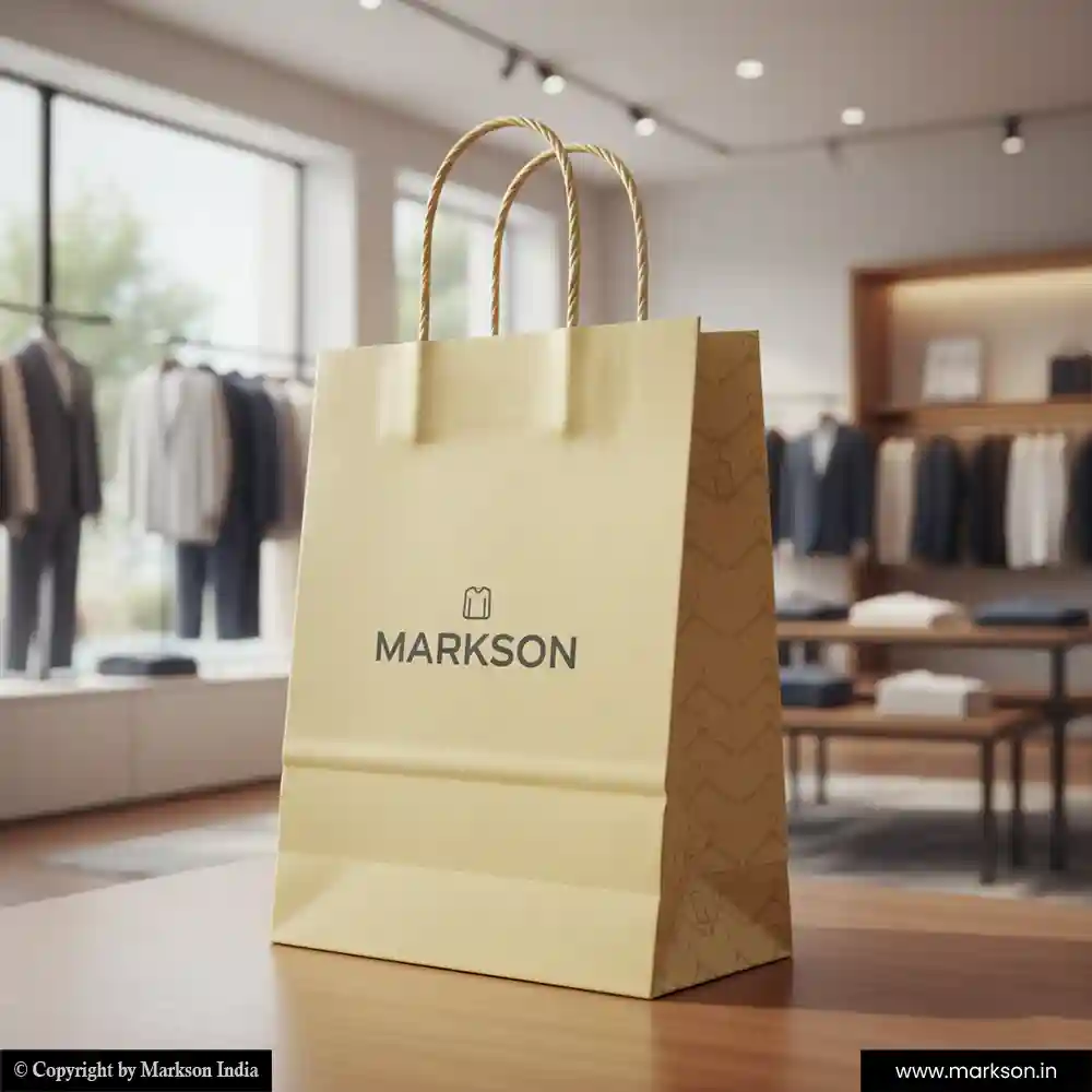 Best Multicolour Paper Bags with Twisted PP Handle Printing Services Markson India