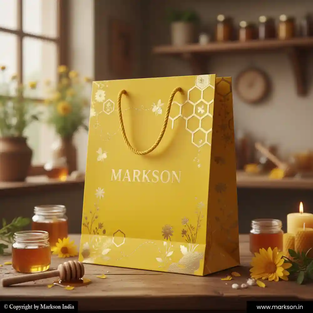 Best Personalised Paper Bags with Rope Handle Printing Services Markson India