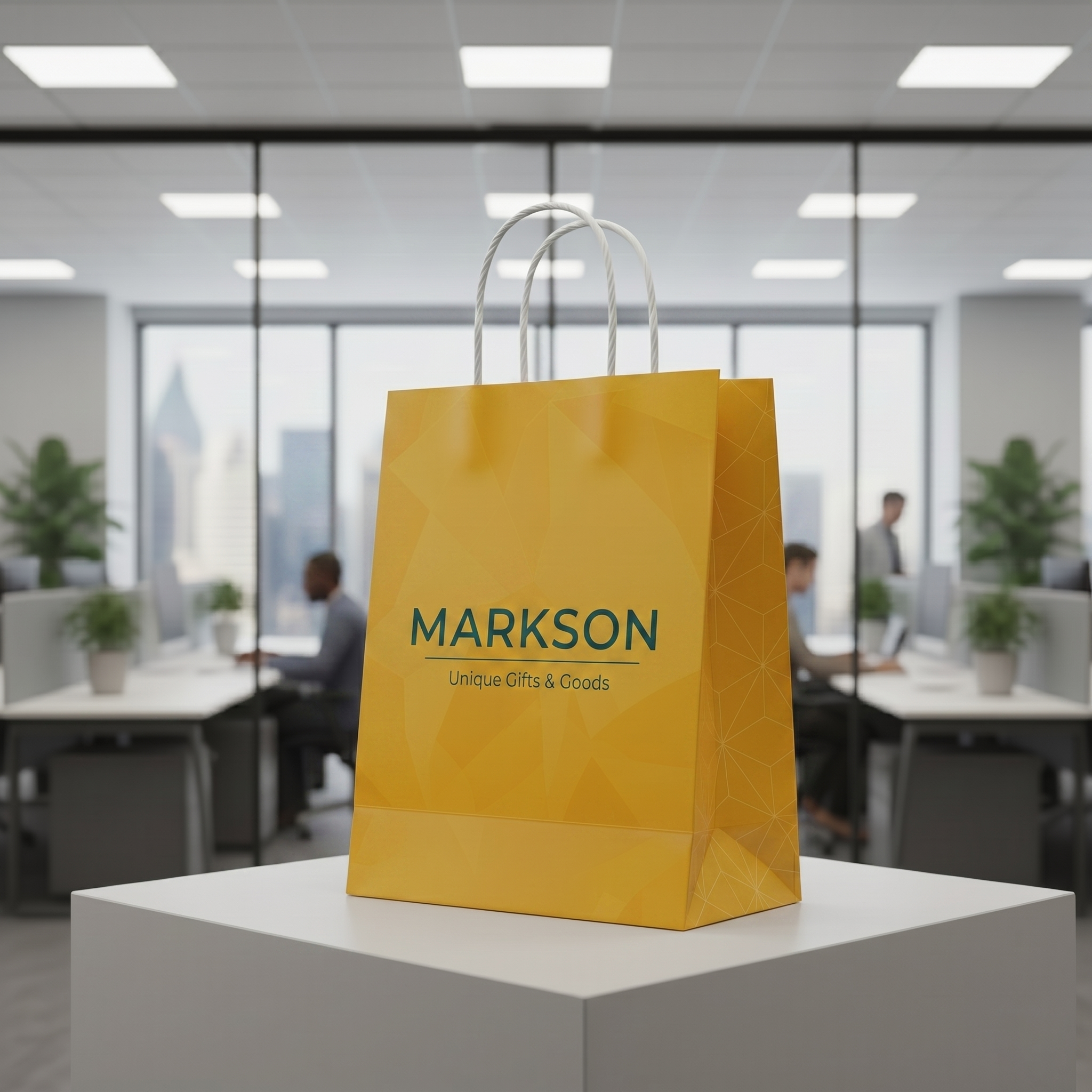 Best Personalised Paper Bags with Twisted PP Handle Printing Services Markson India