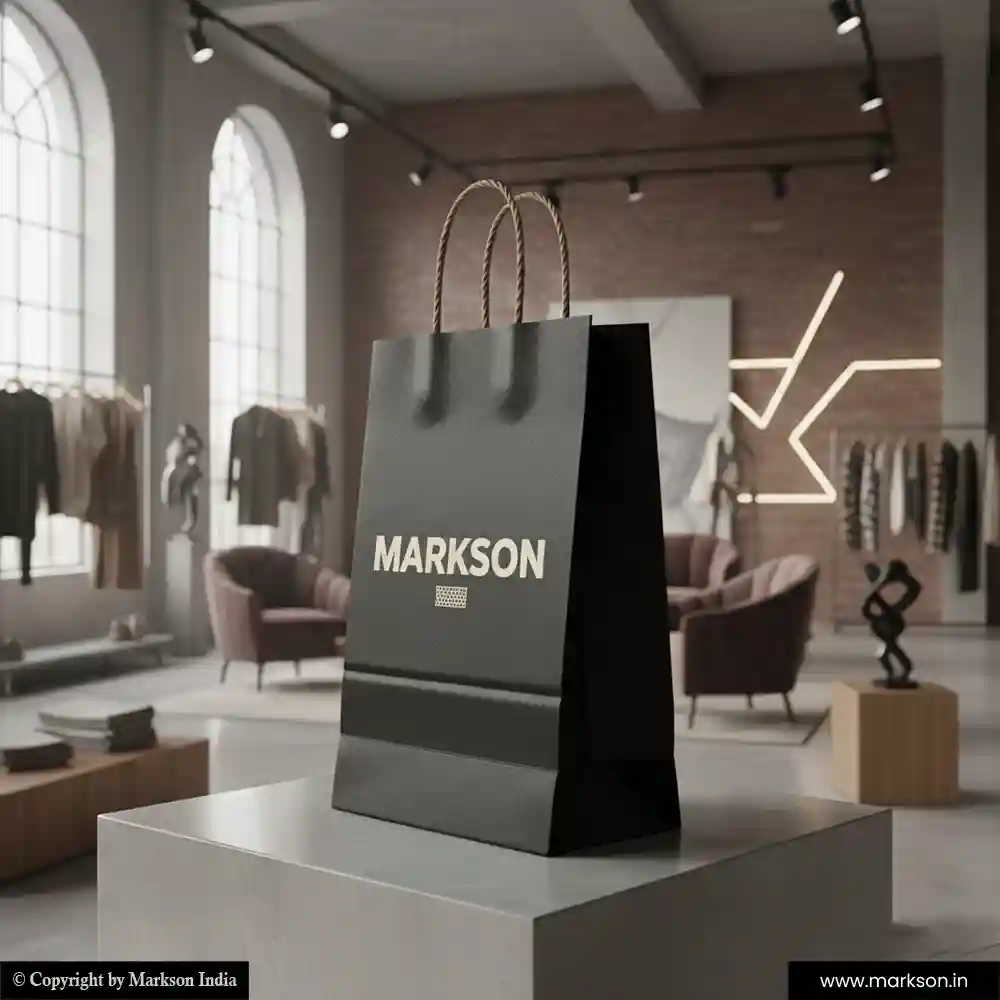 Best Plain Paper Bags With Twisted Pp Handle Printing Services Markson India