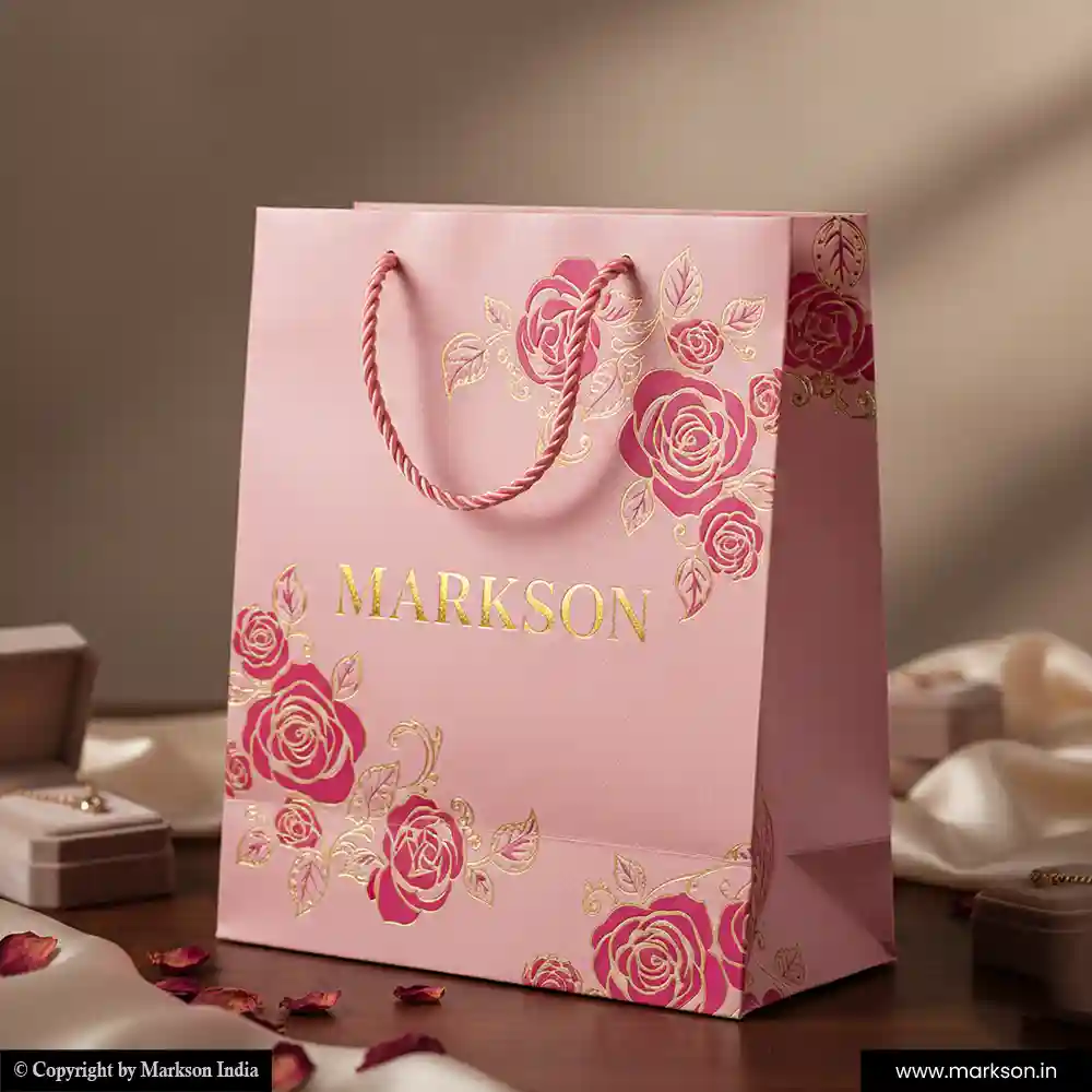Best Premium Design Paper Bags with Rope Handle Printing Services Markson India