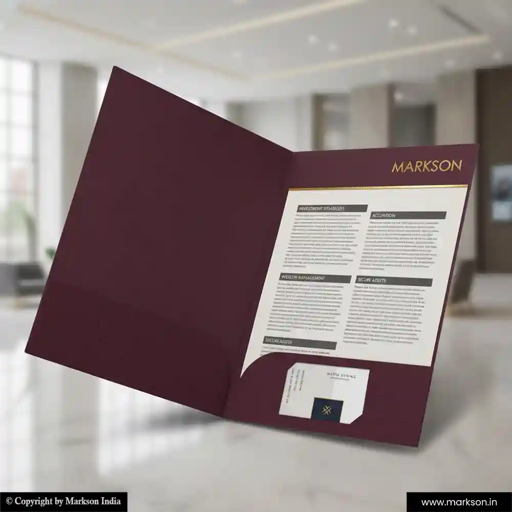 Best Premium File Folders with Single Pocket Manufacturers Near Me Markson India