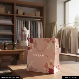 Best Printed Paper Bags with Cotton Rope Handle Printing Services Markson India