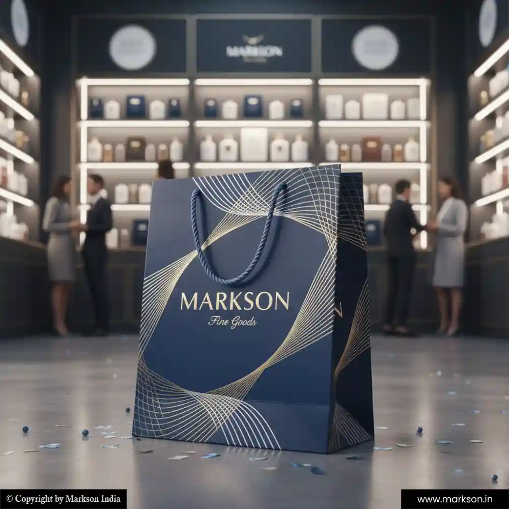 Best Printed Paper Bags with Rope Handle Printing Services Markson India