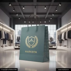 Best Shopping Paper Bags with Twisted PP Handle Printing Services Markson India